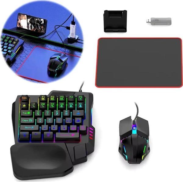 Pubg Mobil Oyun Kiti 5in1 Bt5.3 Klavye Mouse Dönüştürücü Seti Pugb Seti - Image 1