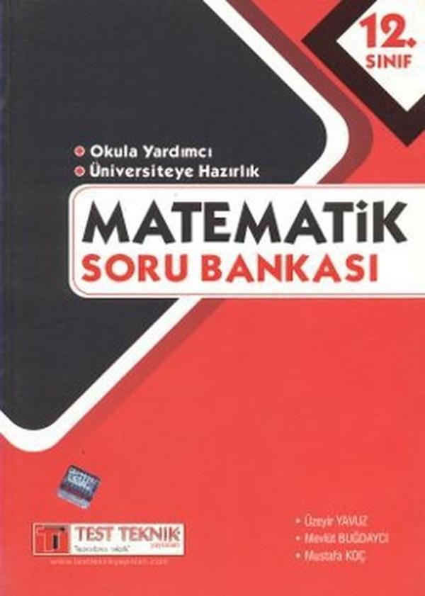 12. Sınıf Matematik Soru Bankası - Test Teknik Yayınları - Image 1
