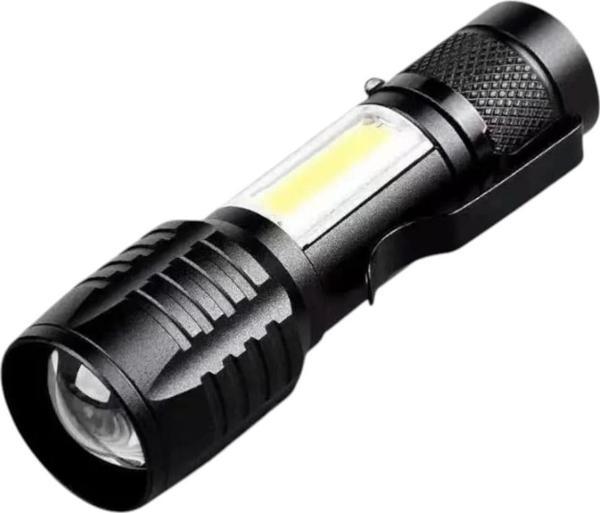 Wison Ws-5454 Taktik El Feneri Usb Şarj Edilebilir Kamp Feneri Cob Zumlanabilir Mini Taşınabilir El  - Image 1