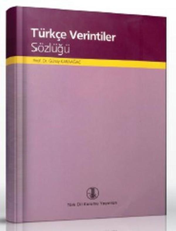 Türkçe Verintiler Sözlüğü - Türk Dil Kurumu Yayınları - Image 1