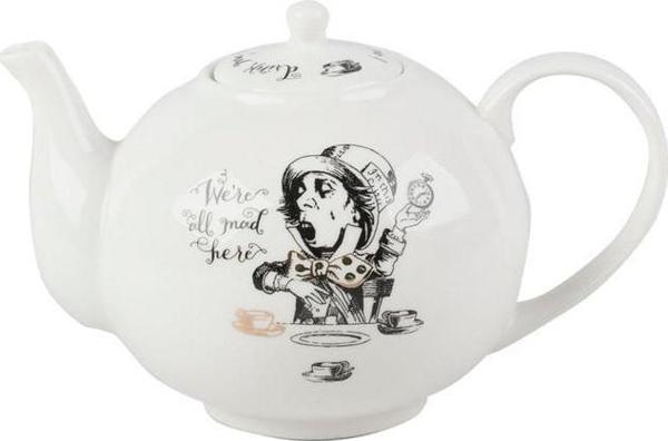 Mikasa x V&A Alice In Wonderland Porselen 5200025 1.1 lt Teapot Demlik - Image 1