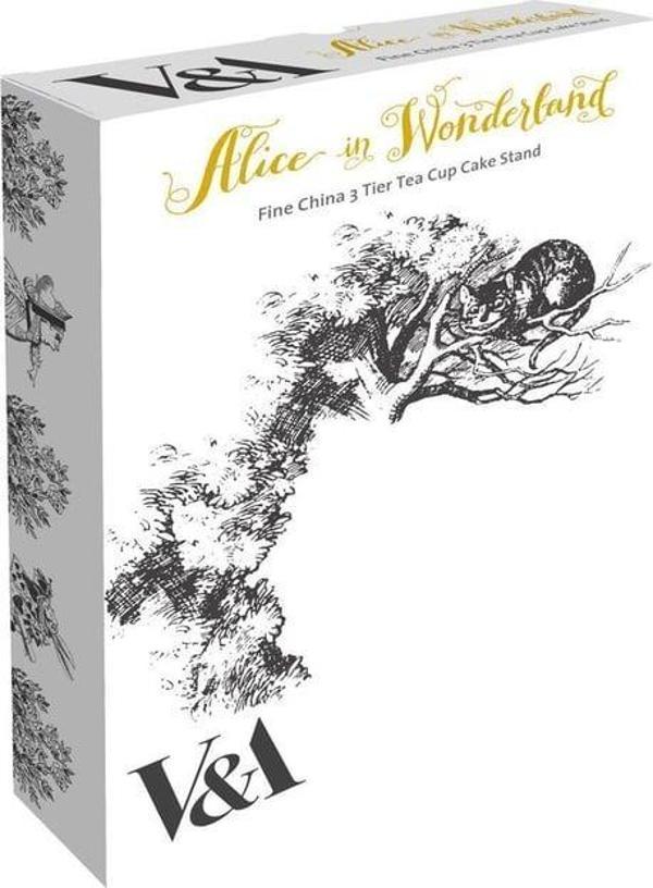 Mikasa x V&A Alice In Wonderland 5200020 Porselen Fine China 21cm Pasta Tabak Seti 4lü - Image 1