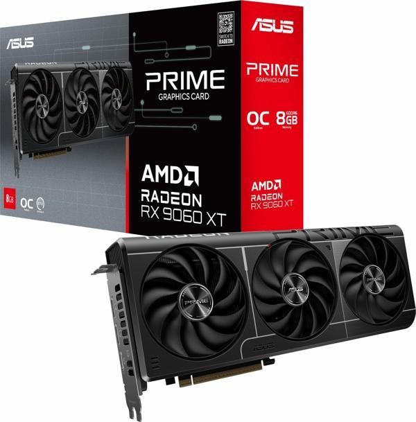 Asus Prime Radeon RX 9060 XT OC 8GB GDDR6 128Bit HDMI/DP Ekran Kartı - Image 1