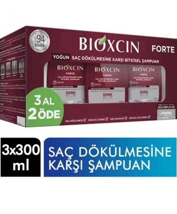 Bioxcin Forte 300 ml 3 Al 2 Öde Bakım Saç Dökülmesine Karşı Şampuanı - Image 1