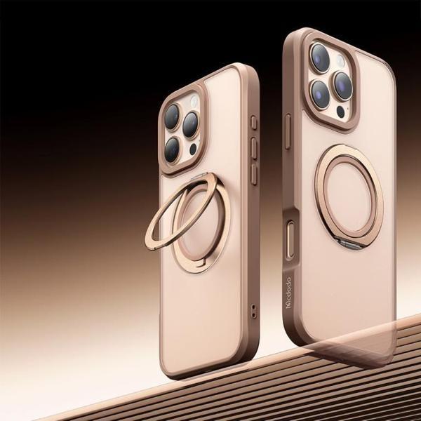 Mcdodo PC-4935 iPhone 16 Pro Max Halka Standlı Magsafe Titanyum Kapak - Image 1