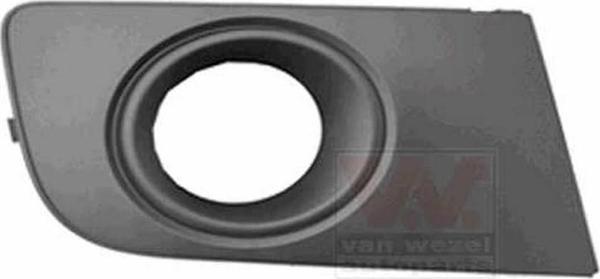 2011-2016 Volkswagen Amarok Sis Lamba Kapağı Sağ Sis Delikli Siyah-Çerçevesi Nikelajlı (Adet) (Oem N - Image 1