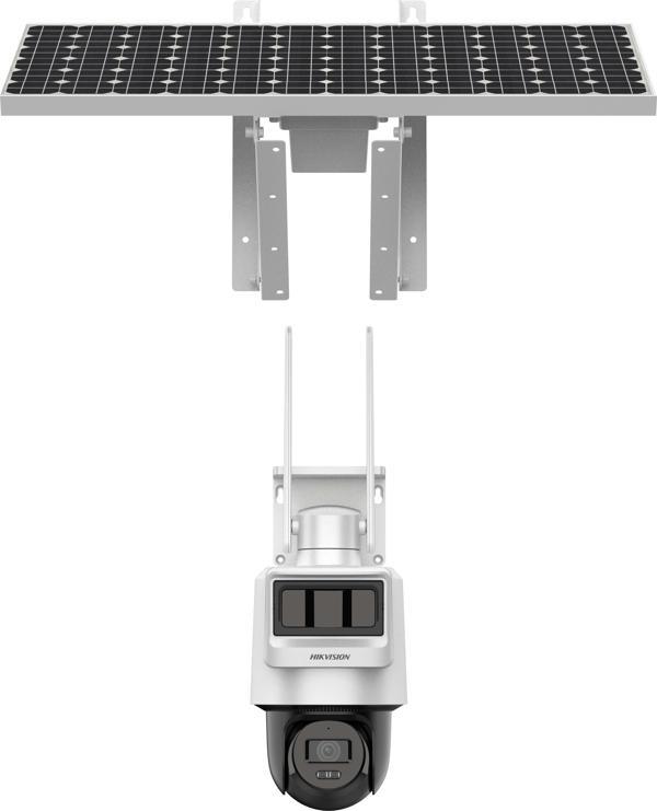 Hikvision DS-2DE2C400IWG-K/4G/C09S20 4MP 2.8mmLensli  Güneş Enerjili PT Dome IP Güvenlik Kamerası (48 Saat Batarya) - Image 1