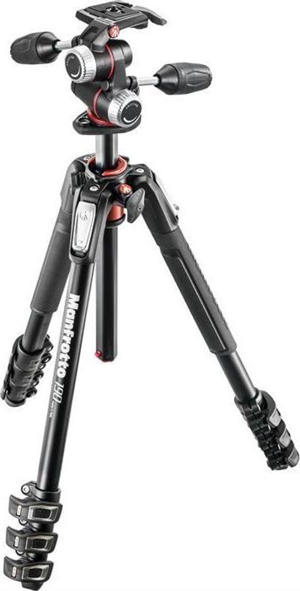 Manfrotto MK190XPRO4-3W 3-Way Head Tripod - Image 1