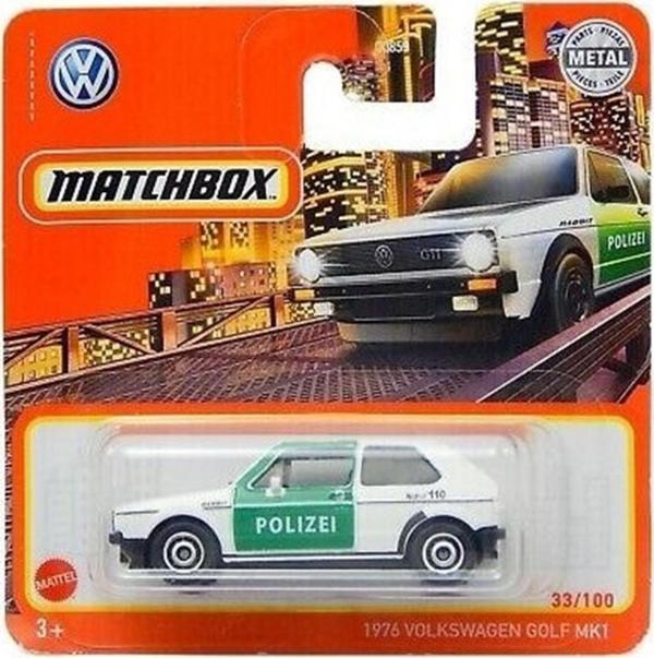 Matchbox -  1976 Volkswagen Golf Mk1 - Polis (1/64) 2021 Üretim - Image 1