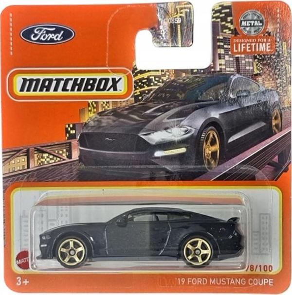 Matchbox - ’19 Ford Mustang Coupe - Siyah (1/64) 2024 Üretim - Image 1