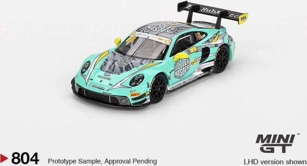 mini gt 1/64 Porsche 911 Gt3 R Hubauto Racing 2023 Fıa Gt World Cup 70th Macau Grand Prix - Image 1