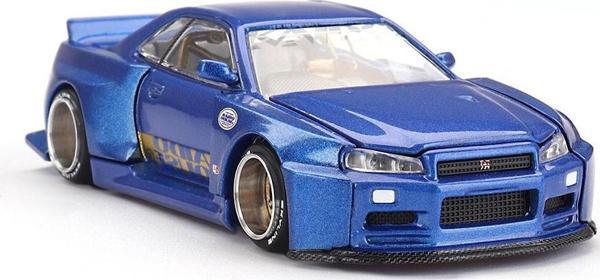 MINI GT Kaido House Nissan Skyline GT-R R34 Kaido Works Shinjuku V2 1:64 Diecast Model - Image 1