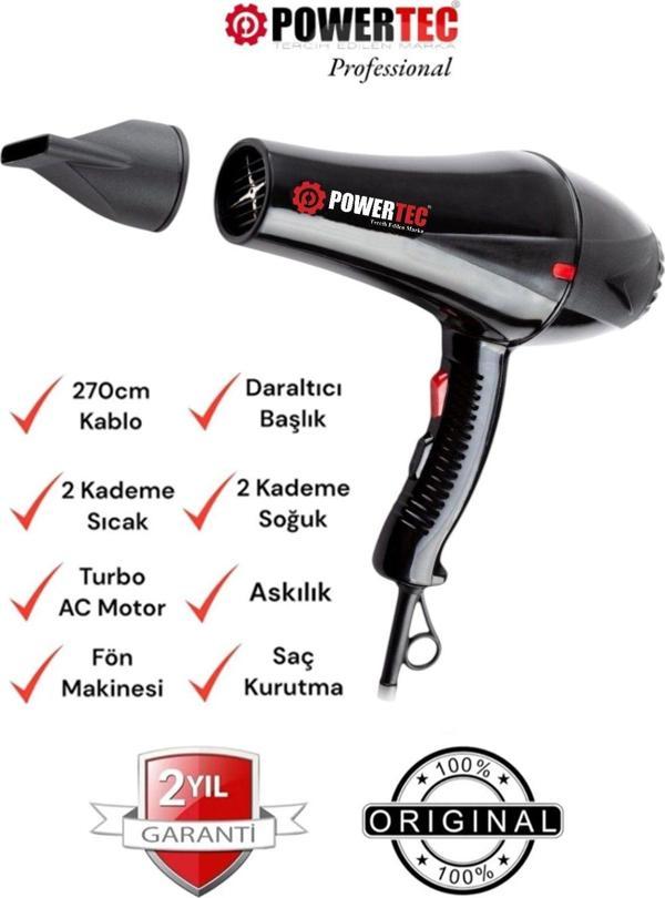 Powertec Turbo Profesyonel 2000 W Fön Makinesi TR-901 - Image 1