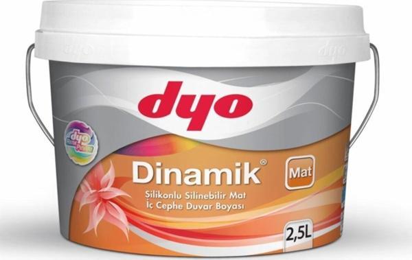 Dyo Dinamik Silikonlu Silinebilir Mat 2.5 Lt Iç Cephe Boyası Beyaz - Image 1