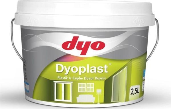 Dyo Plast Beyaz Su Bazlı Plastikİc Cephe Boyası 2,5 lt - Image 1