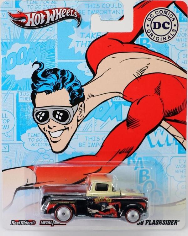Hot Wheels Premium DC - Plastic Man- '56 Flashsider W6666 - Image 1