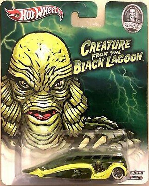 Hot Wheels Premium Monsters - Creature From The Black Lagoon - Low Flow X8348 - Image 1