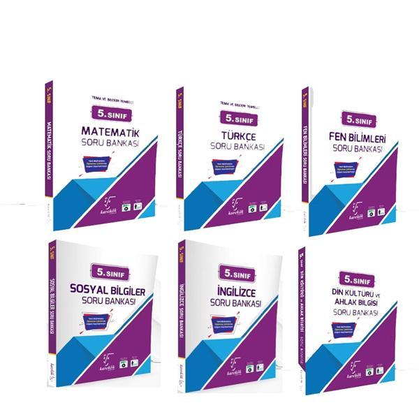 Karekök 5.Sınıf Soru Bankası Seti 6 Kitap - Karekök Eğitim Yayınları - Image 1
