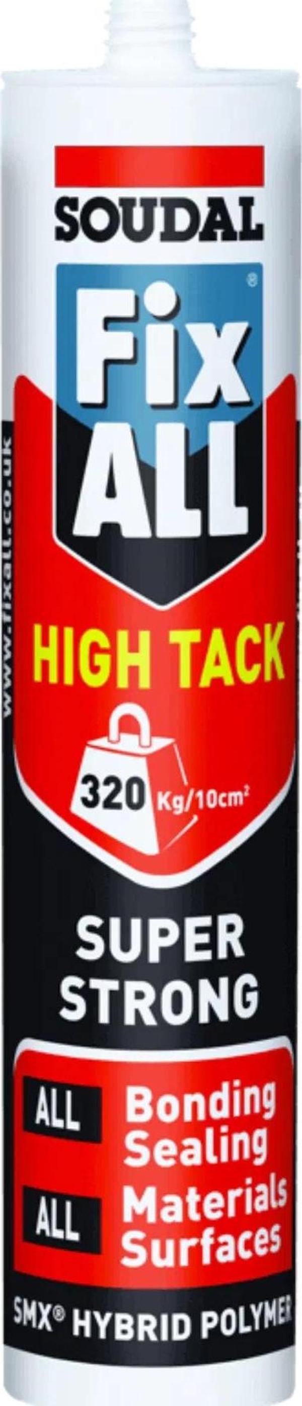 SOUDAL FİX ALL HIGH TACK (KORNİŞ YAP) BEYAZ 290 ML - Image 1