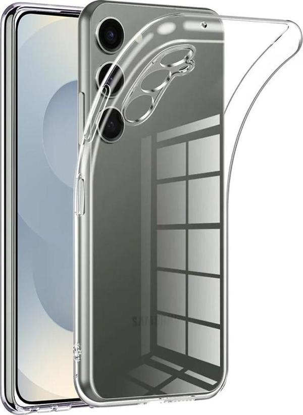 Samsung Galaxy S25 Plus Kılıf Kamera Korumalı Silikon Şeffaf Kapak - Image 1