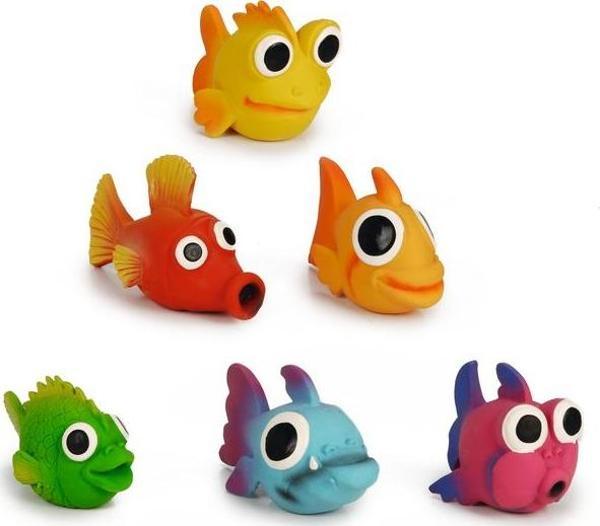 Beeztees Köpek Oyuncağı, Sesli, Balıklar, Lateks, Çeşitli Renklerde, 10,5-13,5cm - Image 1