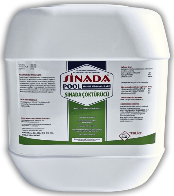 Sinada Havuz Suyu Çöktürücü 20 kg - Liquid Flocculant -ToptancıyızBiz - Image 1