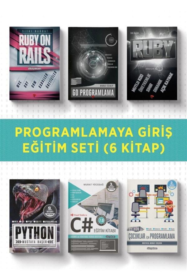 Dikeyeksen Programlamaya Giriş Eğitim Seti (6 Kitap Takım) - Sıtkı Bağdat 9786054898848 - Dikeyeksen - Image 1