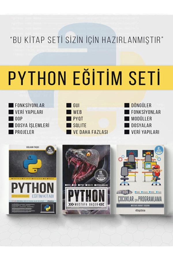 Dikeyeksen Python Egitim Seti (3 Kitap) - Dikeyeksen - Image 1