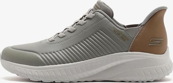Erkek Sneaker ( Günlük) 118305 TPE Skechers BOBS SQUAD CHAOS-HEEL PREFERRED Taupe/Natural - Image 1