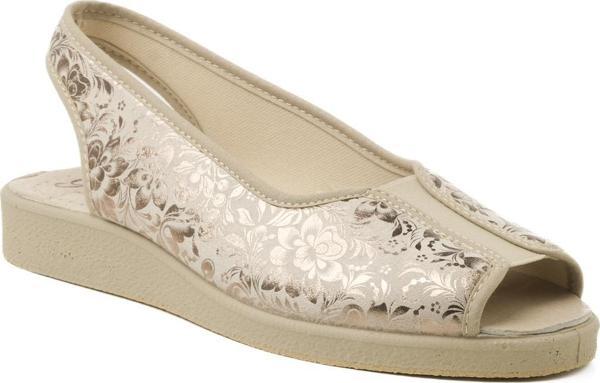 Kadın Sandalet 983 Green Life STRETCH WOMEN'S FOOTWEAR Beige - Image 1