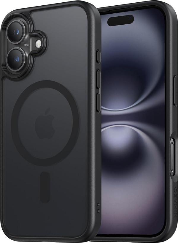 iPhone 16 Uyumlu Kamera Korumalı Magsafe Wireless Şarj Özellikli Mat Silikon Kılıf - Image 1