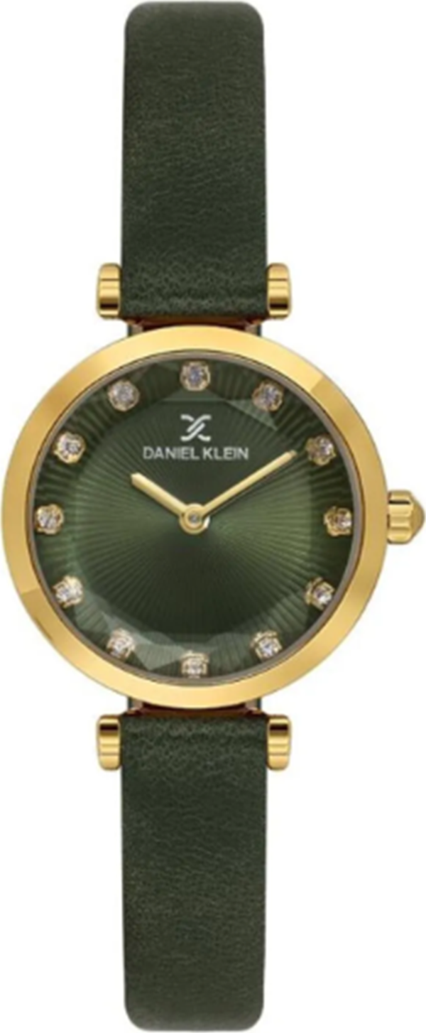 Daniel Klein DK.1.13919-3 Deri Kordon Yeşil Renk Kadın-DK547 - Image 1