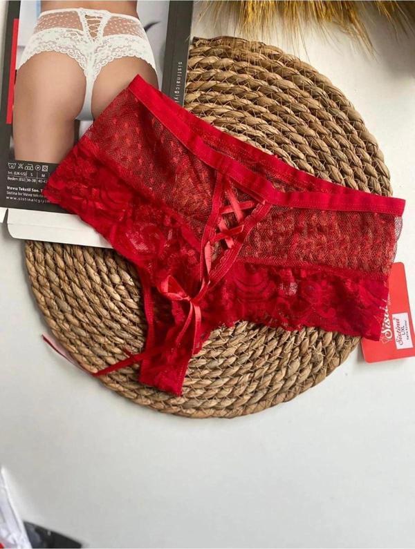 Kırmızı Kadın Puanlı Külot Margarita-K1006 - Image 1