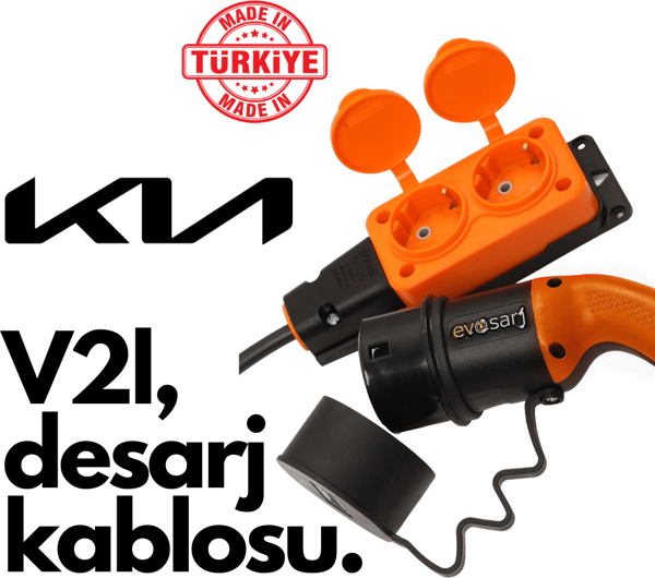 Evoşarj KIA Elektrikli Araç V2L Deşarj Kablosu - Image 1