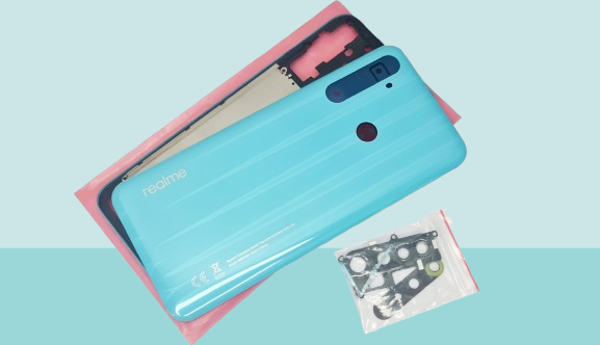 Tkgz - Oppo Realme 6İ FULL KASA Arka Kapak Batarya Kapağı - MAVİ - Image 1