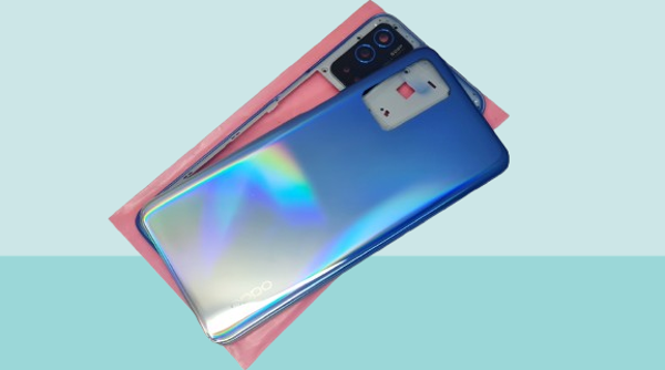 Tkgz - Oppo A55 FULL KASA Arka Kapak Batarya Kapağı - MAVİ - Image 1