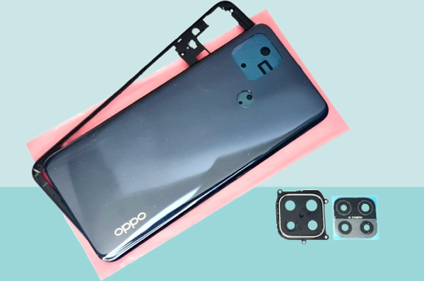 Tkgz - Oppo A15 A15S FULL KASA Arka Kapak Batarya Kapağı - SİYAH - Image 1