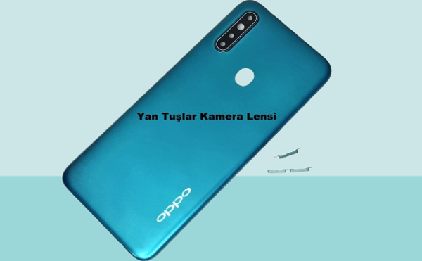 Tkgz - Oppo A31 FULL KASA Arka Kapak Batarya Kapağı - MAVİ - Image 1