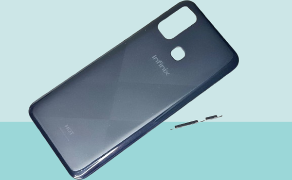 Tkgz - Infinix HOT 9 PLAY FULL KASA Arka Kapak Batarya Kapağı - SİYAH - Image 1