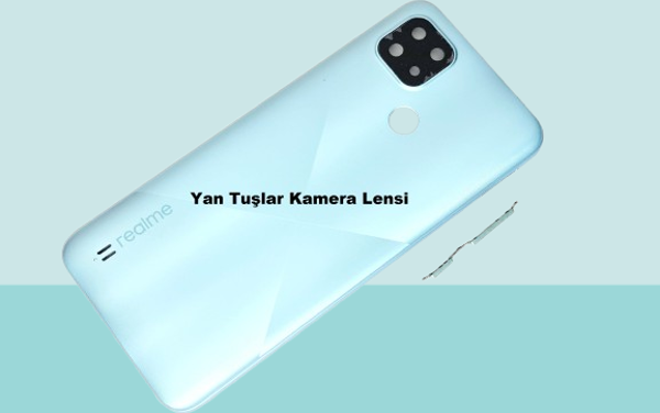 Tkgz - Oppo Realme C21 FULL KASA Arka Kapak Batarya Kapağı - MAVİ - Image 1