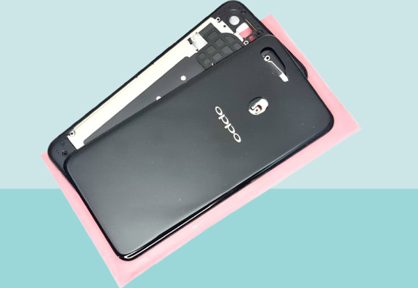 Tkgz - Oppo A5S FULL KASA Arka Kapak Batarya Kapağı - SİYAH - Image 1