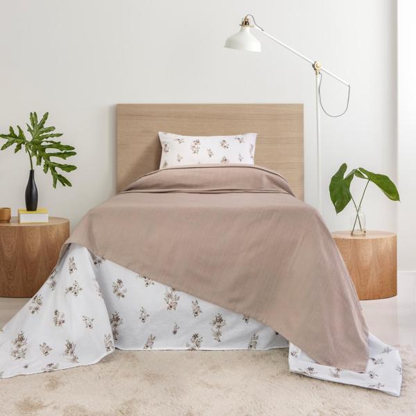 Schafer Home Hera Tek Kişilik Pike Takımı 3 Parça-Bej - Image 1