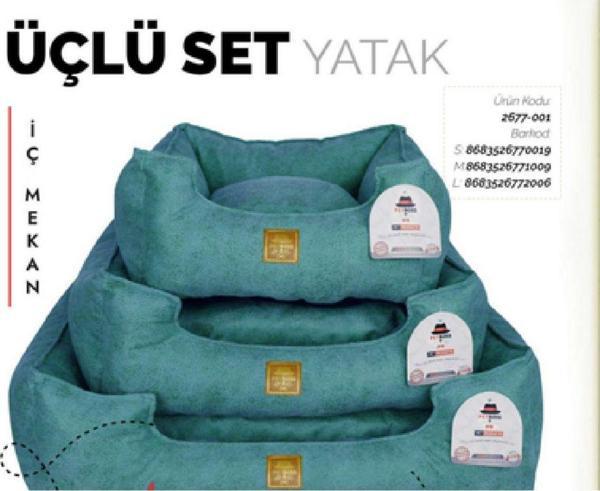 Fatih-Pet Üçlü Set Yatak Small - Image 1