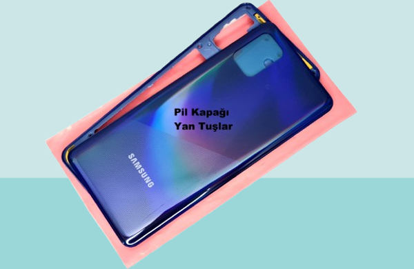 Tkgz - Samsung Galaxy A31 A315 FULL KASA Arka Kapak Batarya Kapağı - MAVİ - Image 1