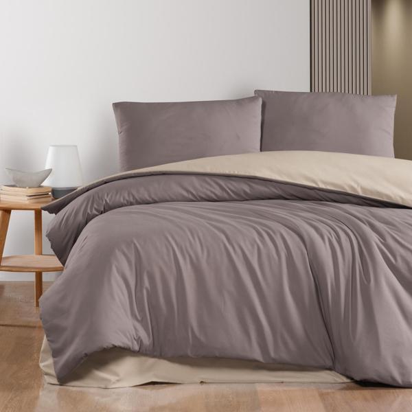 Schafer Home Mia Çift Kişilik Nevresim Takımı 4 Parça-Kahverengi - Image 1