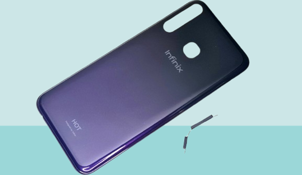 Tkgz - Infinix HOT 8 FULL KASA Arka Kapak Batarya Kapağı - MAVİ SİYAH - Image 1