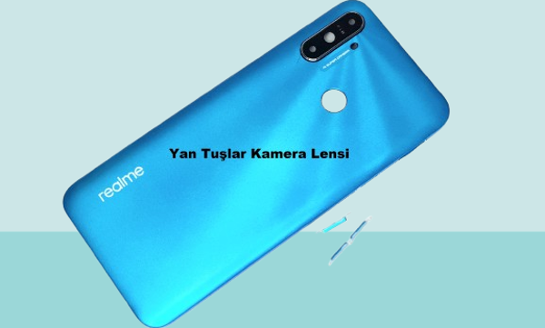 Tkgz - Oppo Realme C3 FULL KASA Arka Kapak Batarya Kapağı - MAVİ - Image 1