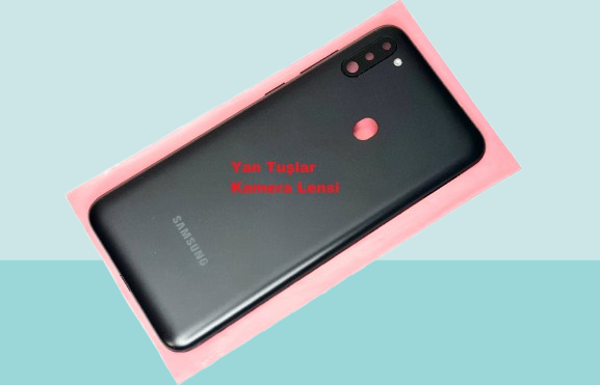Tkgz - Samsung Galaxy M11 FULL KASA Arka Kapak Batarya Kapağı - SİYAH - Image 1