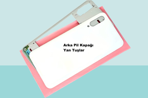 Tkgz - Samsung Galaxy A50S A507 FULL KASA Arka Kapak Batarya Kapağı - BEYAZ - Image 1