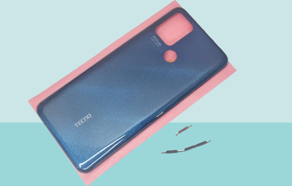 Tkgz - Tecno POVA FULL KASA Arka Kapak Batarya Kapağı - KOYU MAVİ - Image 1